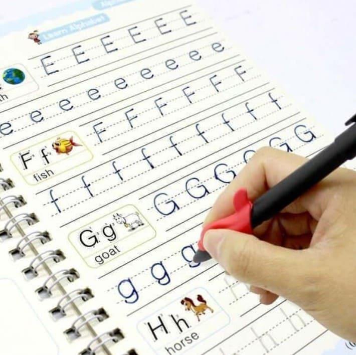 Super Kit de 4 Libros de Caligrafia Reutilizables con Tinta Mágica™ - Educacion