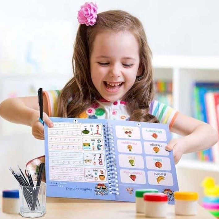 Super Kit de 4 Libros de Caligrafia Reutilizables con Tinta Mágica™ - Educacion