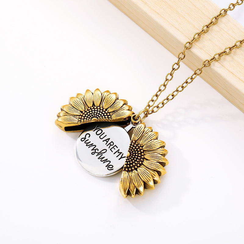 Collar de Girasol Premium “You Are My Sunshine” Eres mi rayo de sol - (Últimas Unidades)
