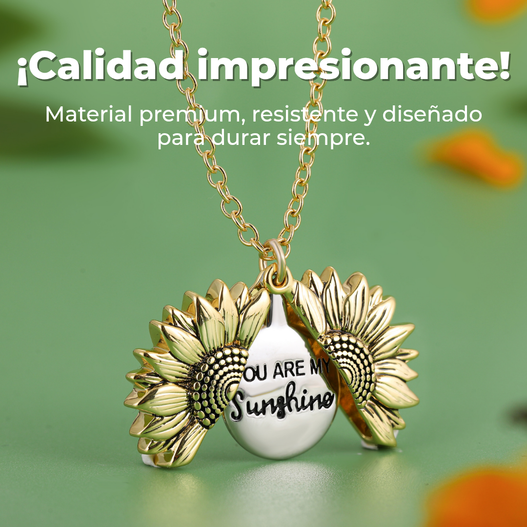 Collar de Girasol Premium “You Are My Sunshine” Eres mi rayo de sol - (Últimas Unidades)