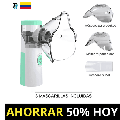 Combo Nebulizador asma + oxímetro pulso