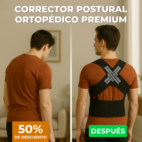 PROMO 2X1 PosturePro® - Corrector Postural Ortopédico Premium + Garantia Extendida y Regalos!!!