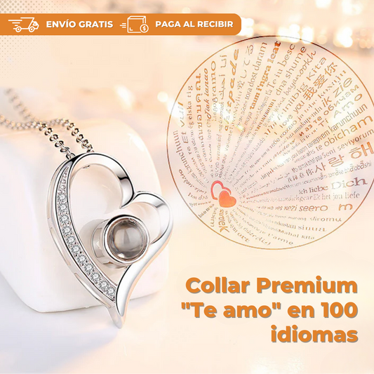 Collar Premium "Te quiero" en 100 idiomas (Últimas Unidades)