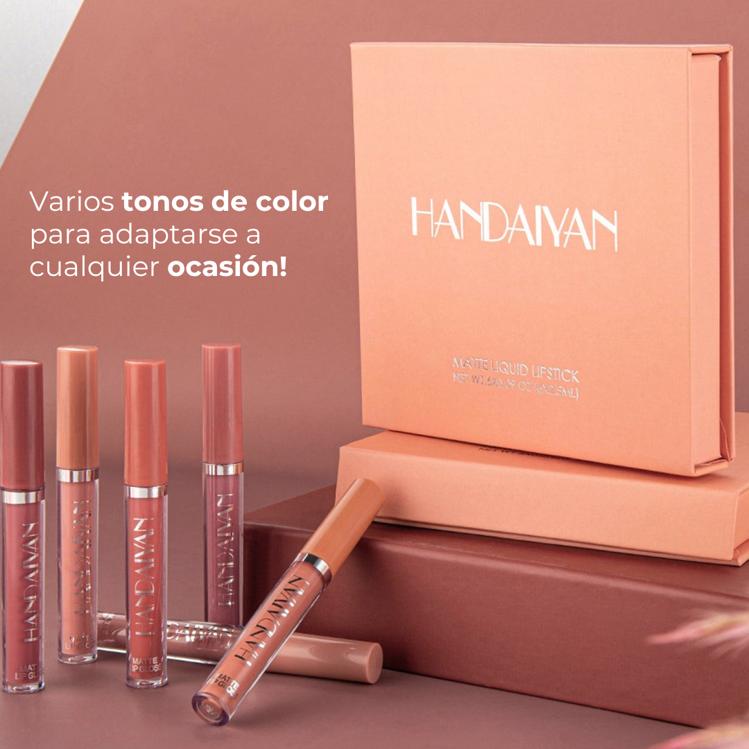 [COMPRA 3, LEVE 6] - Kit Sexy Lips® Matte Original Handaiyan (Últimas Unidades)