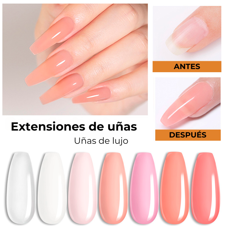 (COMPRA 3 Y LLEVA 7!!) Kit de uñas Polygel Profesional + Cabina UV de REGALO!