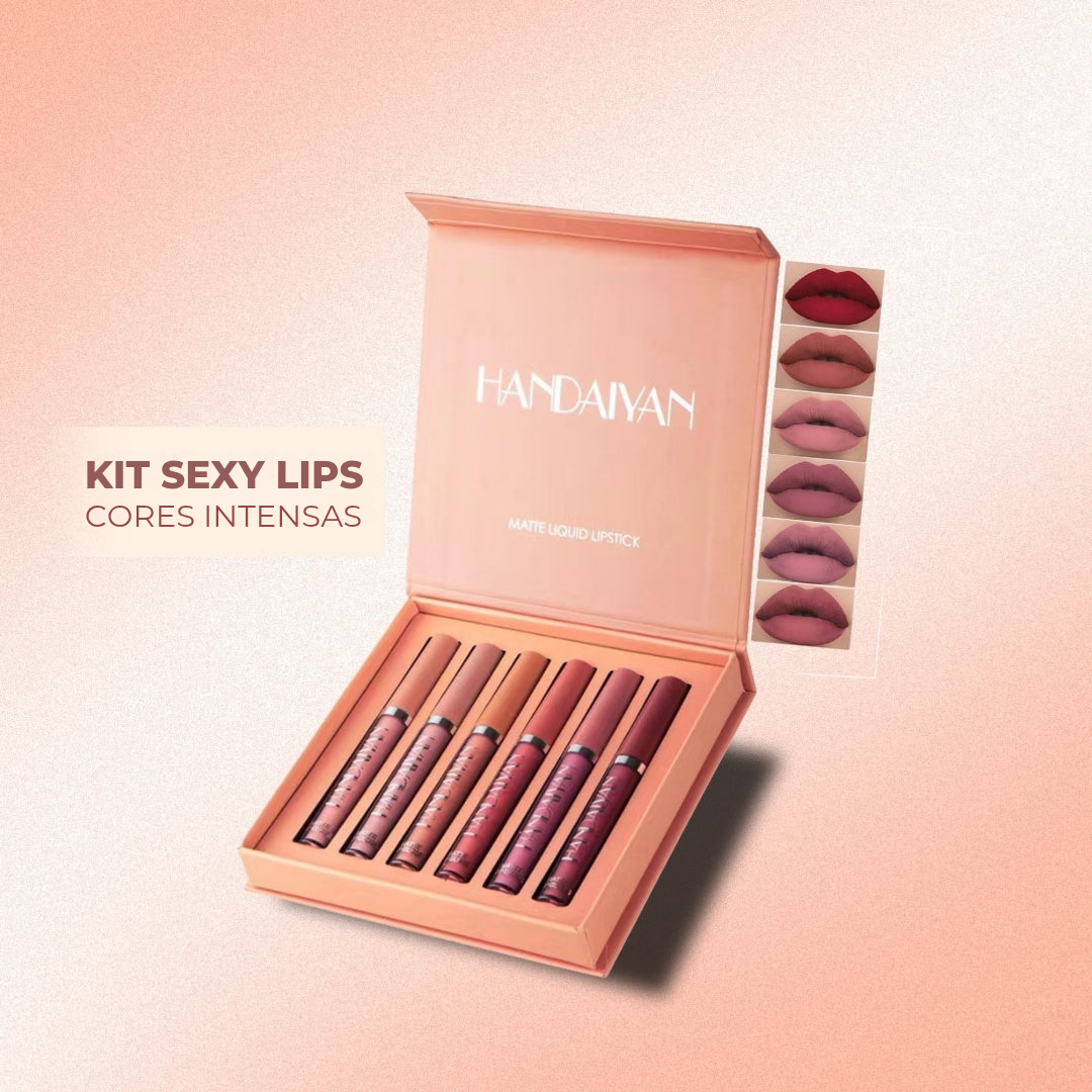 [COMPRA 3, LEVE 6] - Kit Sexy Lips® Matte Original Handaiyan (Últimas Unidades)