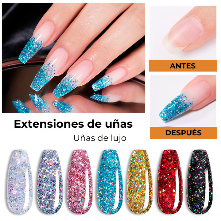 (COMPRA 3 Y LLEVA 7!!) Kit de uñas Polygel Profesional + Cabina UV de REGALO!